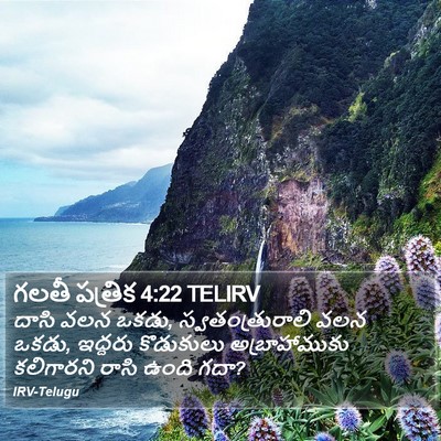 గలతీ పత్రిక 4:22 TELIRV Bible Verse Image