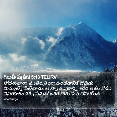 గలతీ పత్రిక 5:13 TELIRV Bible Verse Image