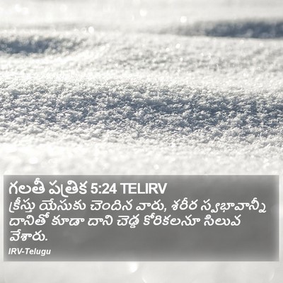 గలతీ పత్రిక 5:24 TELIRV Bible Verse Image