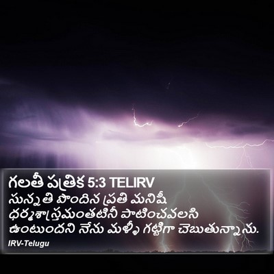 గలతీ పత్రిక 5:3 TELIRV Bible Verse Image