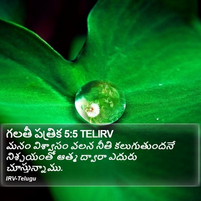 గలతీ పత్రిక 5:5 TELIRV Bible Verse Image