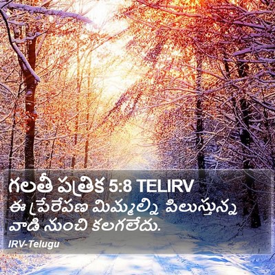 గలతీ పత్రిక 5:8 TELIRV Bible Verse Image