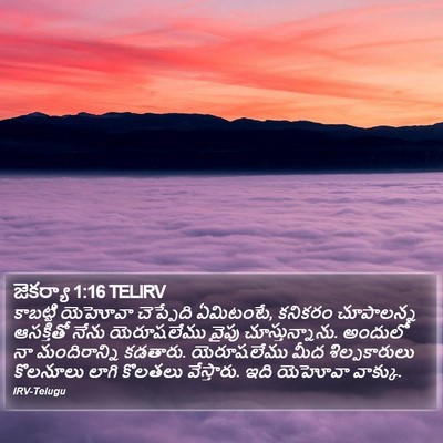 జెకర్యా 1:16 TELIRV Bible Verse Image