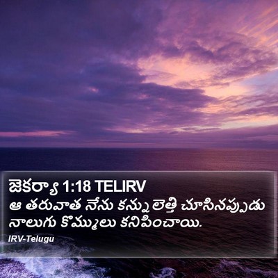 జెకర్యా 1:18 TELIRV Bible Verse Image
