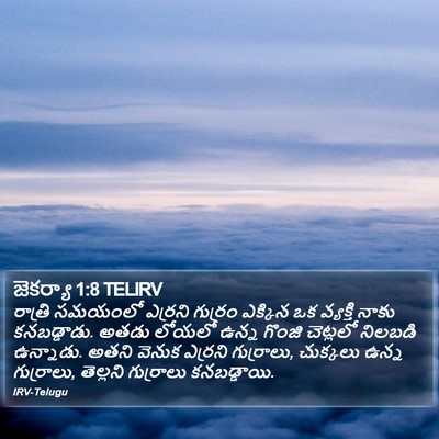 జెకర్యా 1:8 TELIRV Bible Verse Image