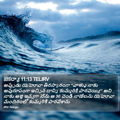 జెకర్యా 11:13 TELIRV Bible Verse Image