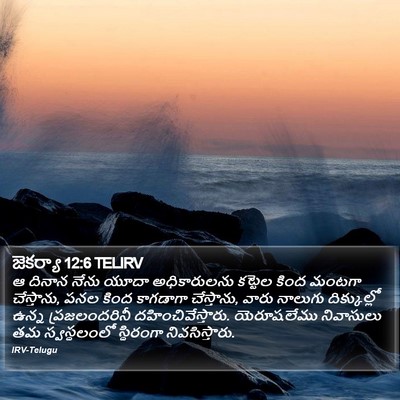 జెకర్యా 12:6 TELIRV Bible Verse Image