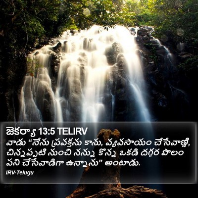 జెకర్యా 13:5 TELIRV Bible Verse Image