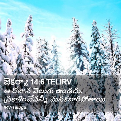 జెకర్యా 14:6 TELIRV Bible Verse Image