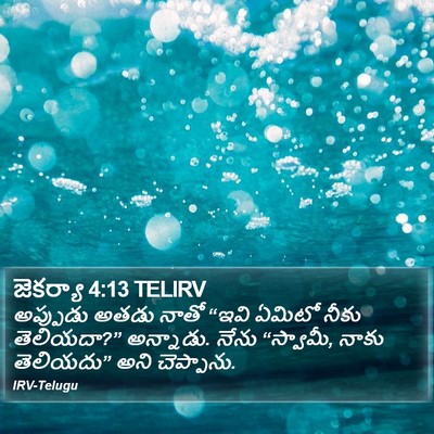 జెకర్యా 4:13 TELIRV Bible Verse Image