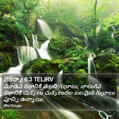 జెకర్యా 6:3 TELIRV Bible Verse Image