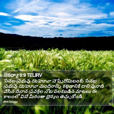 జెకర్యా 8:9 TELIRV Bible Verse Image
