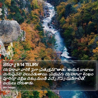 జెకర్యా 9:14 TELIRV Bible Verse Image