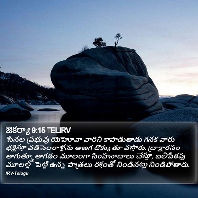 జెకర్యా 9:15 TELIRV Bible Verse Image