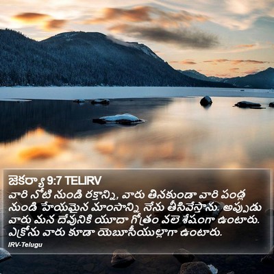 జెకర్యా 9:7 TELIRV Bible Verse Image