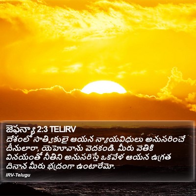 జెఫన్యా 2:3 TELIRV Bible Verse Image