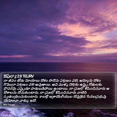 జెఫన్యా 2:9 TELIRV Bible Verse Image