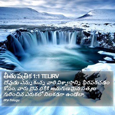 తీతు పత్రిక 1:1 TELIRV Bible Verse Image