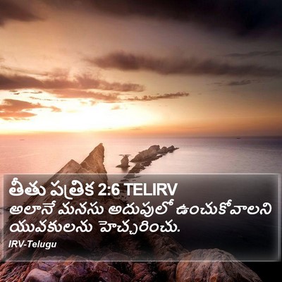 తీతు పత్రిక 2:6 TELIRV Bible Verse Image