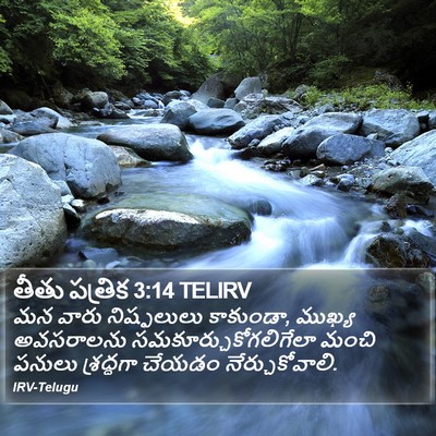 తీతు పత్రిక 3:14 TELIRV Bible Verse Image