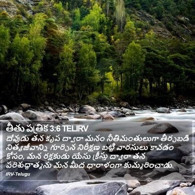 తీతు పత్రిక 3:6 TELIRV Bible Verse Image