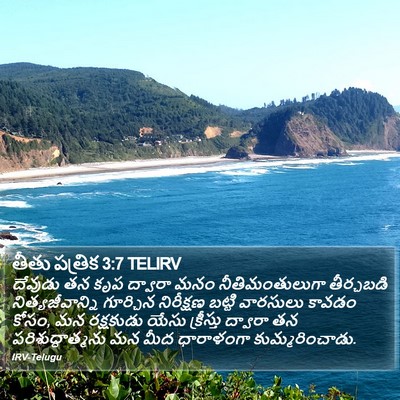 తీతు పత్రిక 3:7 TELIRV Bible Verse Image