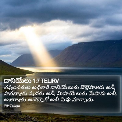 దానియేలు 1:7 TELIRV Bible Verse Image