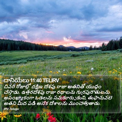 దానియేలు 11:40 TELIRV Bible Verse Image
