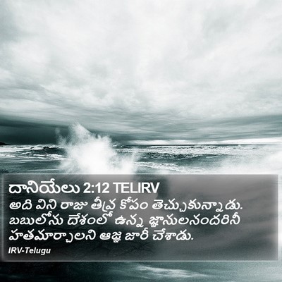 దానియేలు 2:12 TELIRV Bible Verse Image