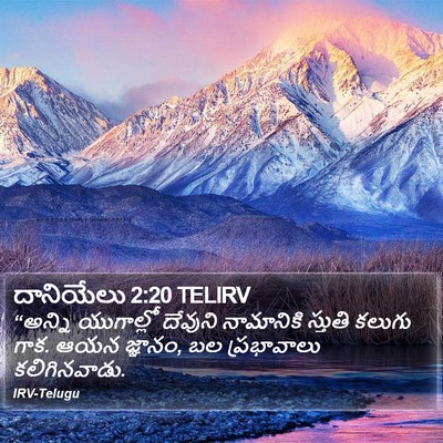 దానియేలు 2:20 TELIRV Bible Verse Image