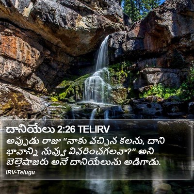 దానియేలు 2:26 TELIRV Bible Verse Image