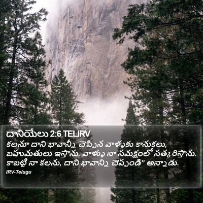 దానియేలు 2:6 TELIRV Bible Verse Image