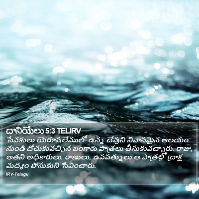 దానియేలు 5:3 TELIRV Bible Verse Image