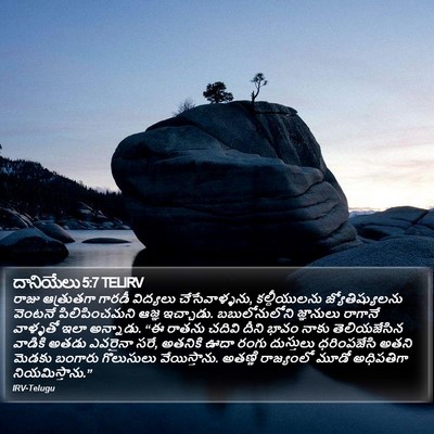 దానియేలు 5:7 TELIRV Bible Verse Image