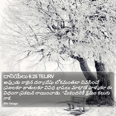దానియేలు 6:25 TELIRV Bible Verse Image