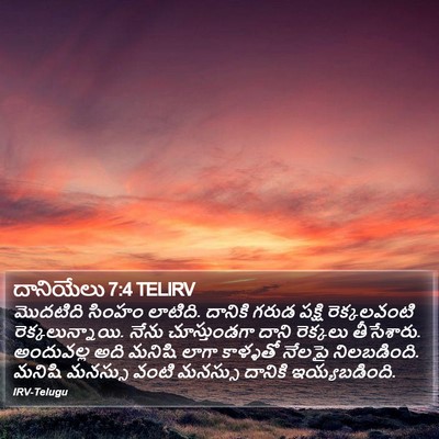 దానియేలు 7:4 TELIRV Bible Verse Image