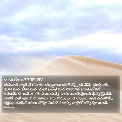 దానియేలు 7:7 TELIRV Bible Verse Image