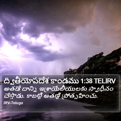 ద్వితీయోపదేశ కాండము 1:38 TELIRV Bible Verse Image