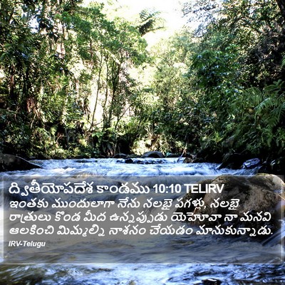 ద్వితీయోపదేశ కాండము 10:10 TELIRV Bible Verse Image