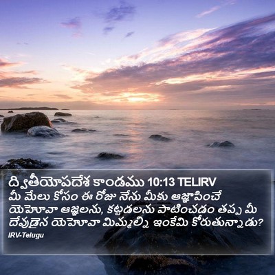 ద్వితీయోపదేశ కాండము 10:13 TELIRV Bible Verse Image
