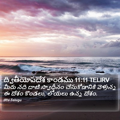 ద్వితీయోపదేశ కాండము 11:11 TELIRV Bible Verse Image
