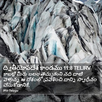 ద్వితీయోపదేశ కాండము 11:8 TELIRV Bible Verse Image