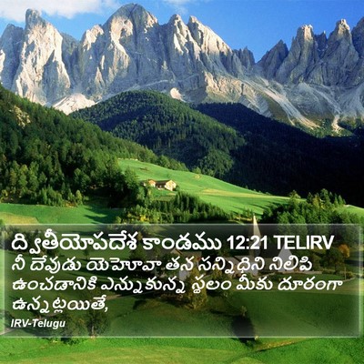 ద్వితీయోపదేశ కాండము 12:21 TELIRV Bible Verse Image