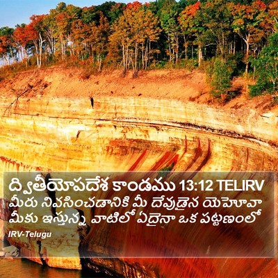 ద్వితీయోపదేశ కాండము 13:12 TELIRV Bible Verse Image