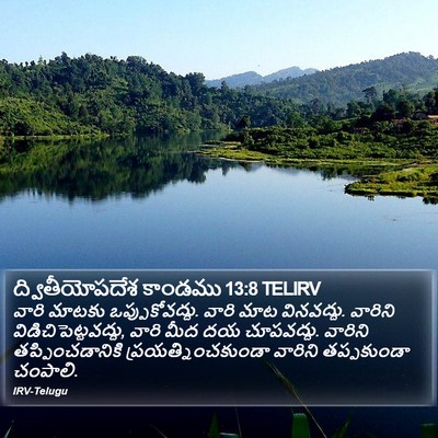ద్వితీయోపదేశ కాండము 13:8 TELIRV Bible Verse Image