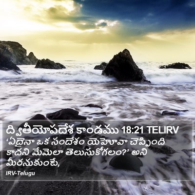 ద్వితీయోపదేశ కాండము 18:21 TELIRV Bible Verse Image
