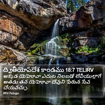 ద్వితీయోపదేశ కాండము 18:7 TELIRV Bible Verse Image