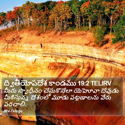 ద్వితీయోపదేశ కాండము 19:2 TELIRV Bible Verse Image