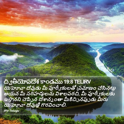 ద్వితీయోపదేశ కాండము 19:8 TELIRV Bible Verse Image