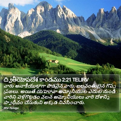 ద్వితీయోపదేశ కాండము 2:21 TELIRV Bible Verse Image